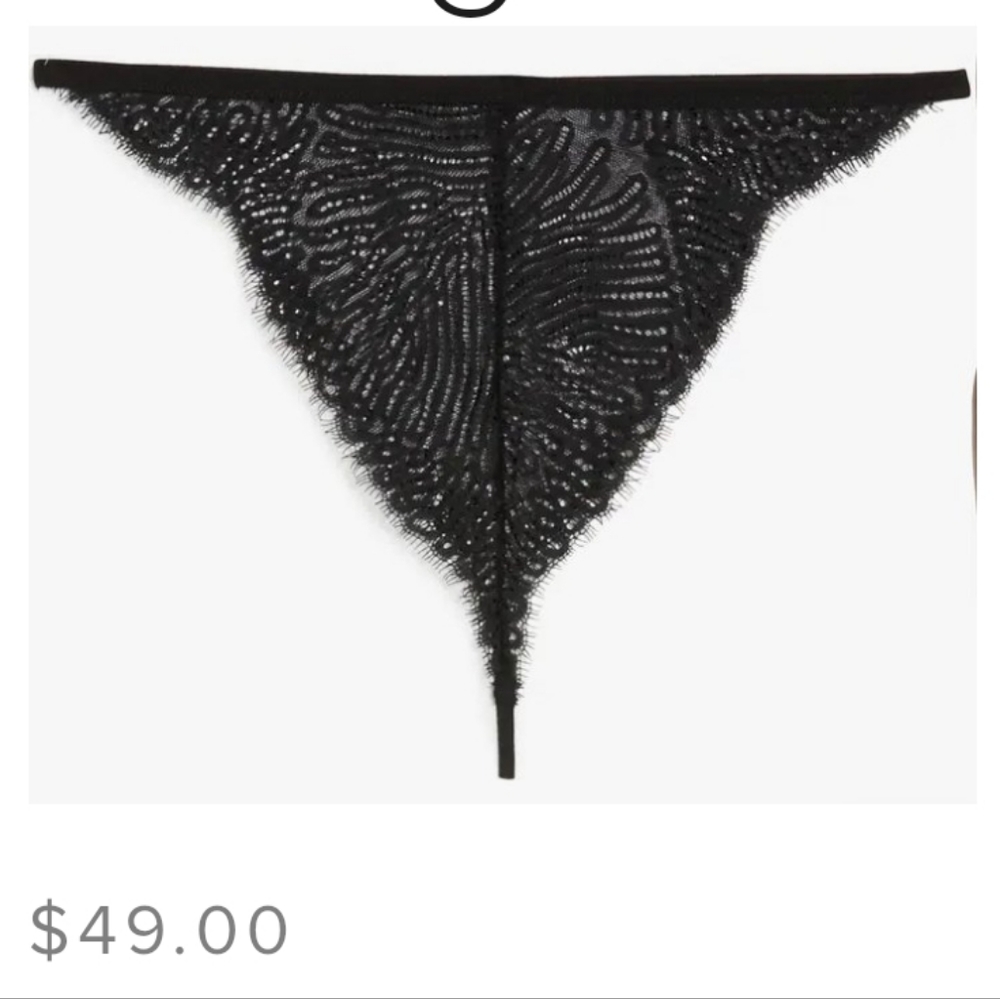 Suzy Black Kennedy Thong